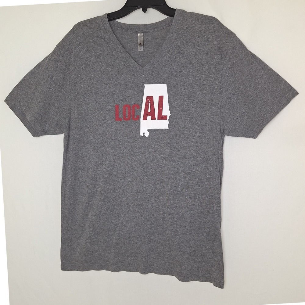 Short Sleeve Southern State Pride Alabama Local Next Level XL Heather Grey